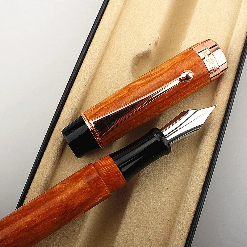 Imagem -05 - Luxo X2068 Extra Fino Fino 0.5 Milímetros Nib Fountain Pen Escolha da Cor Acrílico Tamanho Grande Escrita da Pena