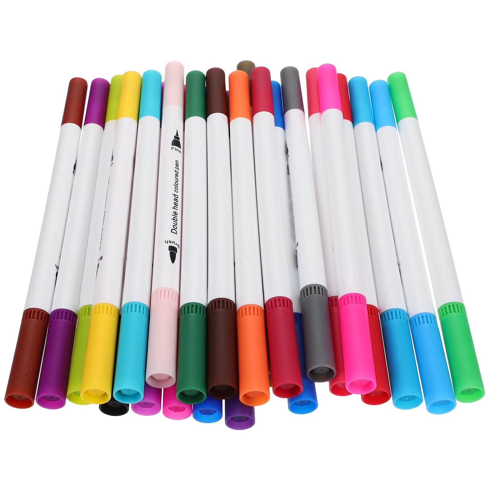 

Dual Tip Markers 24pcs Colorful Sponge Pens for Kids Students Drawing Coloring Pens Acrylic Paint for Children