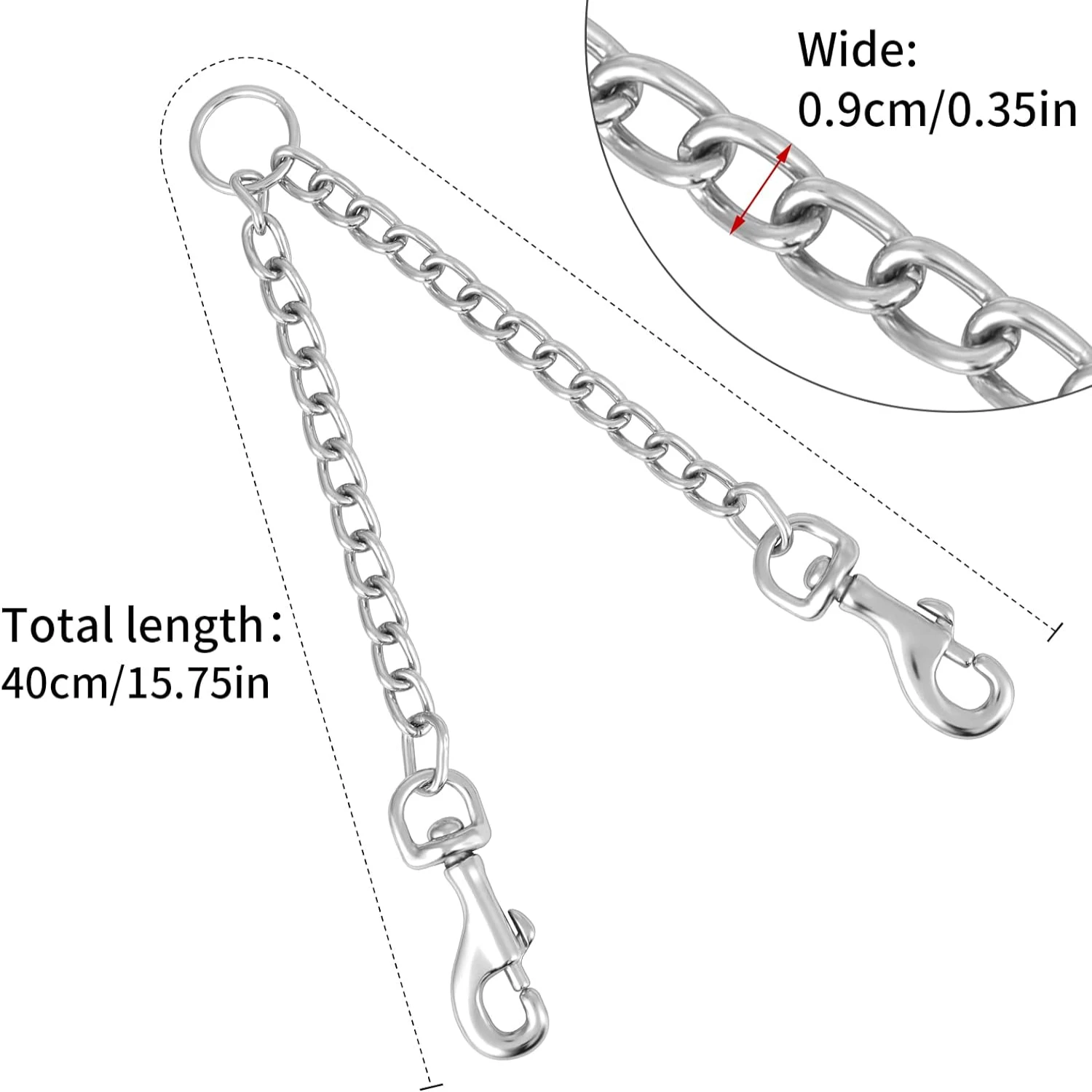 Comfortable and Secure Sturdy Double Dog Leash Rope for Small Furry Friends - Premium Heavy-Duty Pet Chain Extension Splitter Le