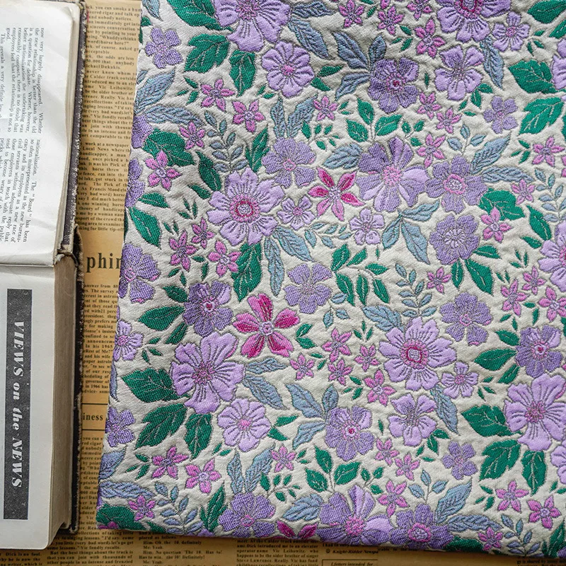 French Style Jacquard Fabric Women\'s Spring and Autumn Dress Shirt Sewing Fabric 50cmx145cm