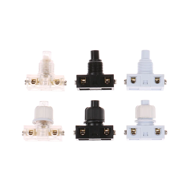 1pc Push Button Switch Inline Foot Pedal UFO Type Lamp Lighting Foot Control ON/Off Foot Switch AC 250V 2A