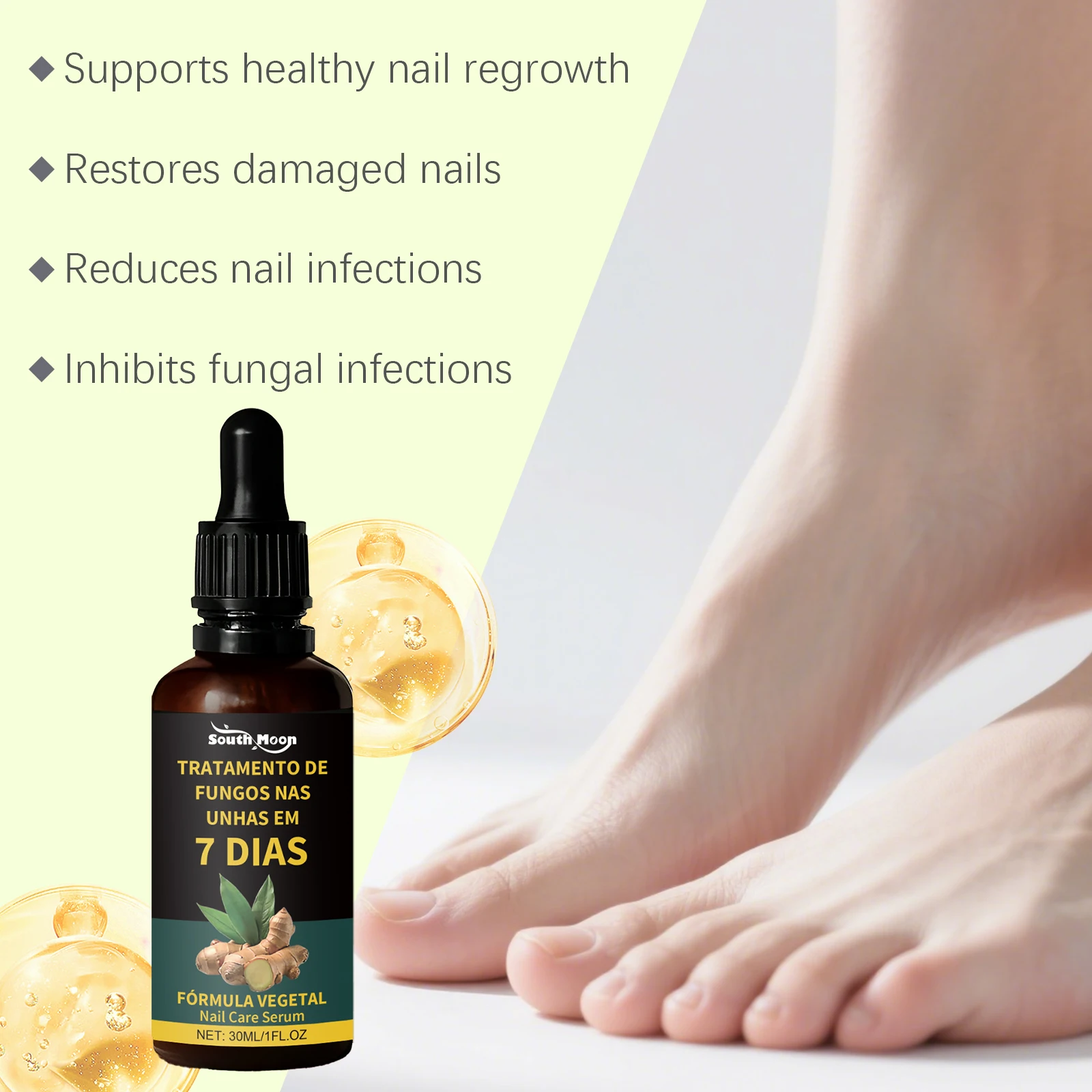 Hand Foot Nail Care Essence Fungal Nail Renewal Serum Anti Infection Paronychia Onychomycosi Restore Discolored Damaged Nails