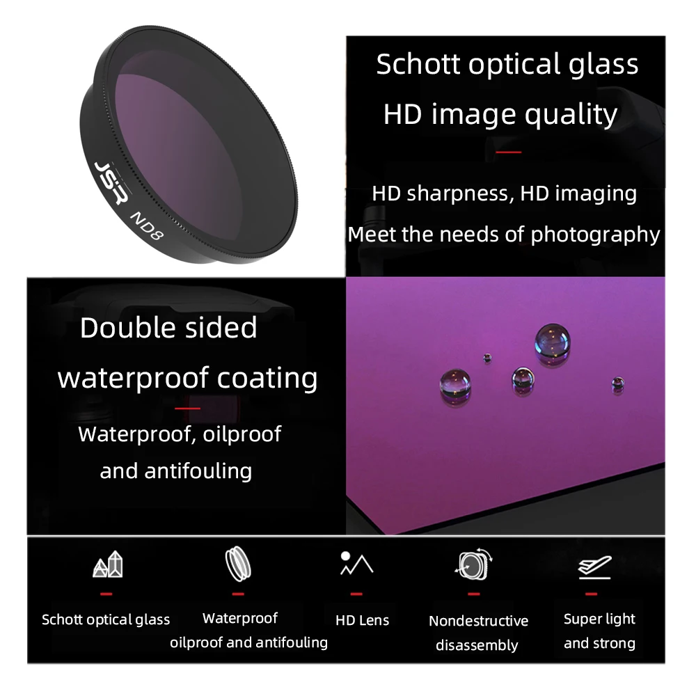 Soczewka filtra MCUV CPL ND8 ND16 ND32 ND64 ND/PL gwiazda noc filtry dla DJI Avata dron z kamerą zestaw filtrów do obiektywu akcesoria