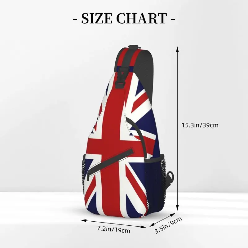 Union Jack Vlag Van De Uk Sling Borst Tas Custom Schouder Crossbody Rugzak Voor Mannen Reizen Wandelen Dagrugzak