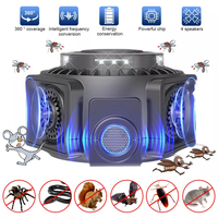 Ultrasonic Rodent Repellent 4-in-1 360 Degrees Electronic Rat Repeller Humane Mouse Traps Effectively Repel Flies Cockroaches