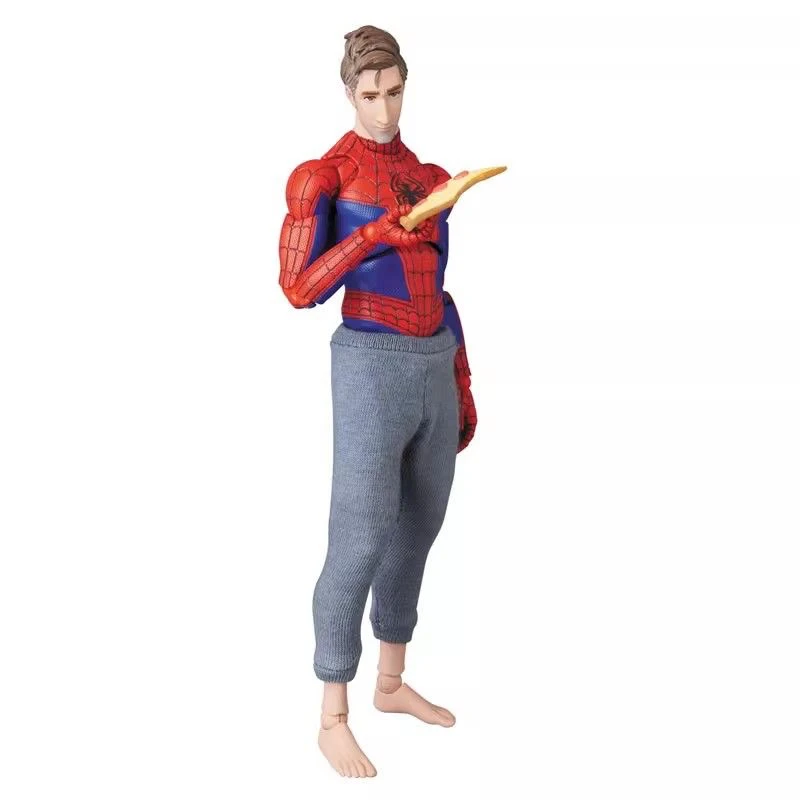 MAFEX-figura móvil de Spiderman Peter B Parker, juguete de colección de Anime, multiverso