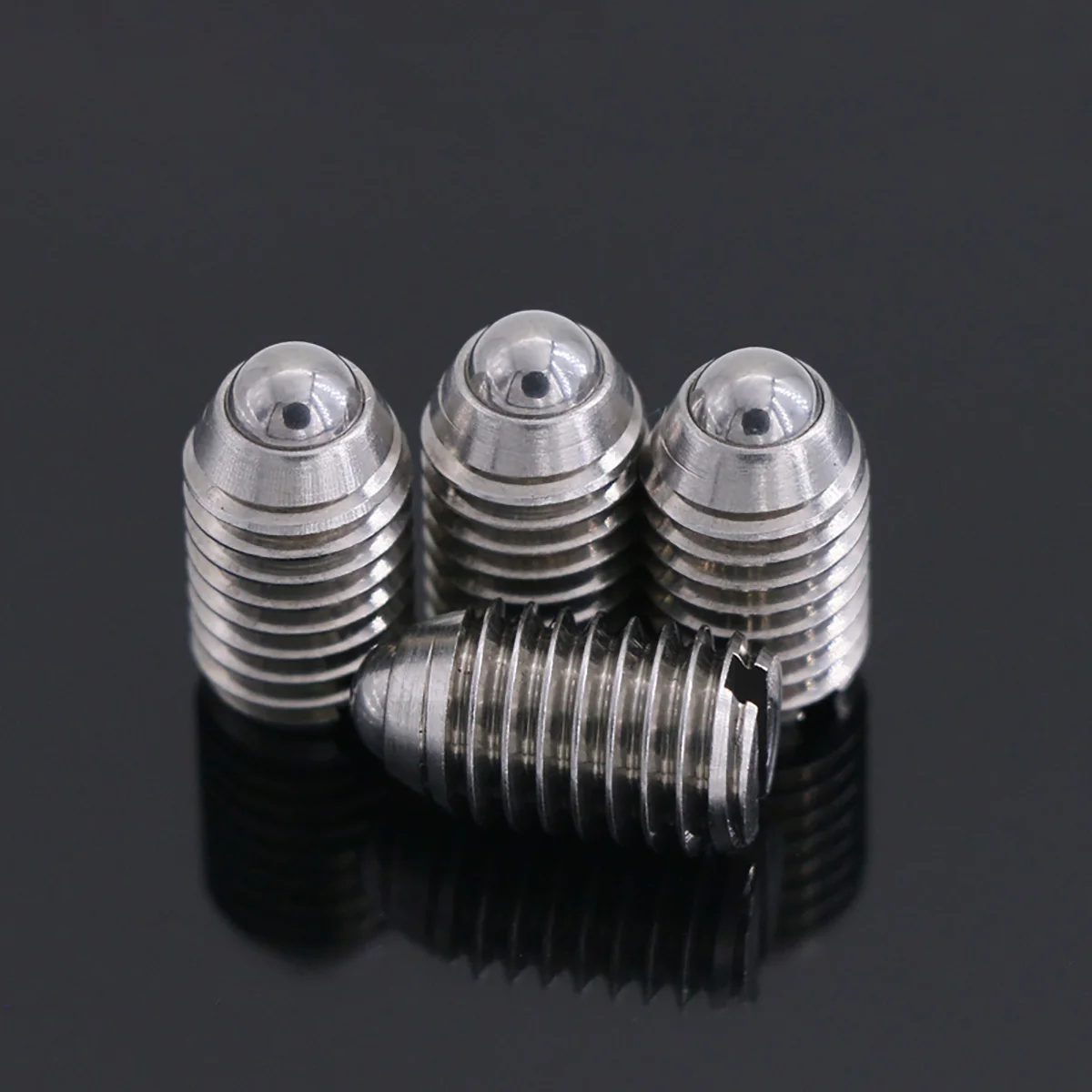 304 Stainless Steel Ball Head Plunger Slotted Spring Positioning Plunger Screw M3M4M5M6