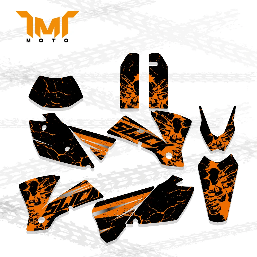 Team Graphics Background Sticker Decal For Ktm exc 125 200 250 300 400 450 525 2004 Motorcycle Decoration Accessorie