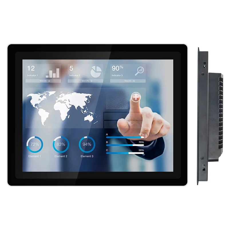 15 Inch Capacitive Touch Screen Industrial Computer Core i5-8365U CPU With WiFi Module Embedded Machine Tool Control PC
