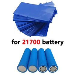 100 pcs/lot Battery Wrap Sleeve Heat Shrink Shrinkable Tube Insulated Battery Skin Blue PVC 21700 Protector Cover Pipe