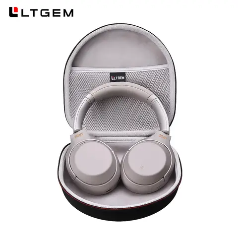 LTGEM Hard Carrying Case for Sony WH-1000XM5 WH-1000XM4 Headphones Protective Travel Storage Bag Compatible with Accessories