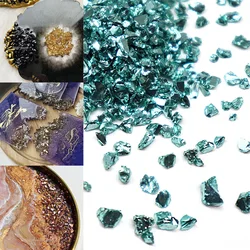 1-4mm Broken Glass Crushed Stones Resin Filling 20/50g DIY Small/Medium Crystal UV Epoxy Filler Coaster Filling Decorative Mold