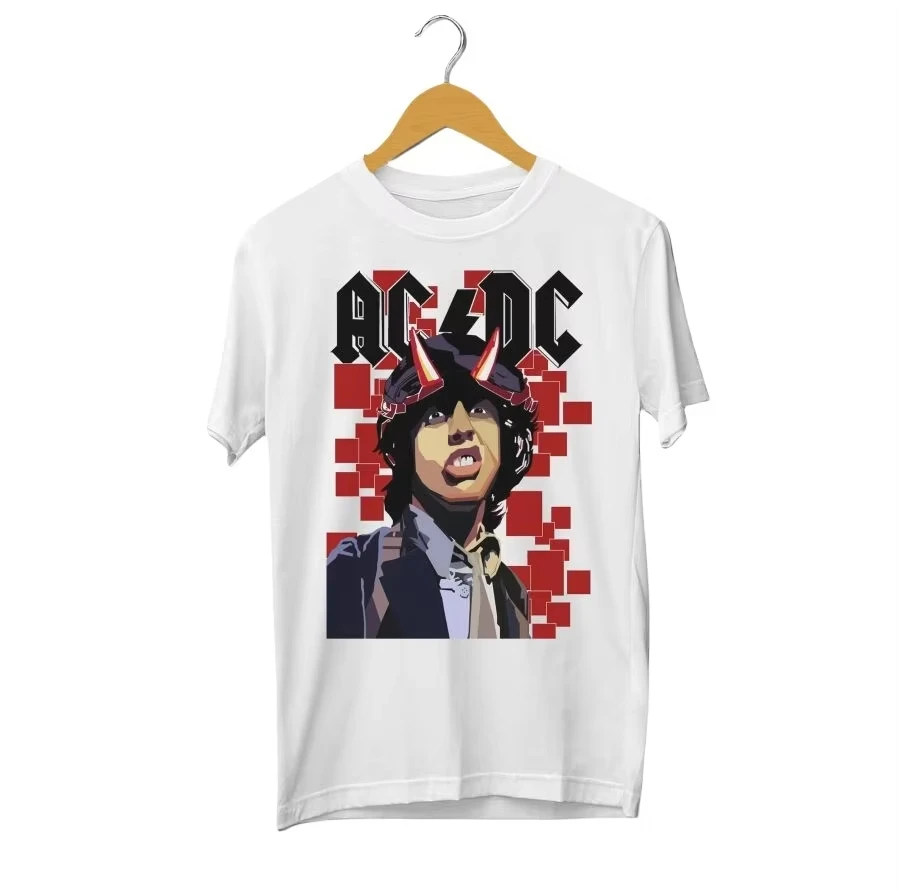 

AC-dc Rock Band T-Shirt Kids/adult Short Sleeve Cotton Tees Summer Boys Girls T-shirt Vintage Hip Hop Tops Men Women Clothing