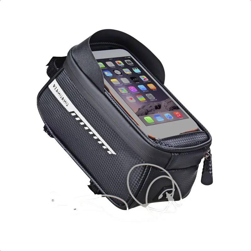 

1PC Bicycle Bag Front Bag Handlebar Bag Mobile Phone Bag Horizontal Bag Mountain Road Bike Riding Accessories