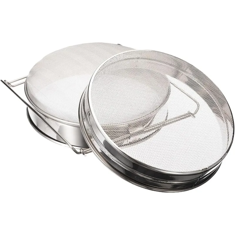 

Stainless Steel Beekeeping Double Layer Honey Filter Settling Tank Colanders Strainers for Beekeeping Kitchen Tools