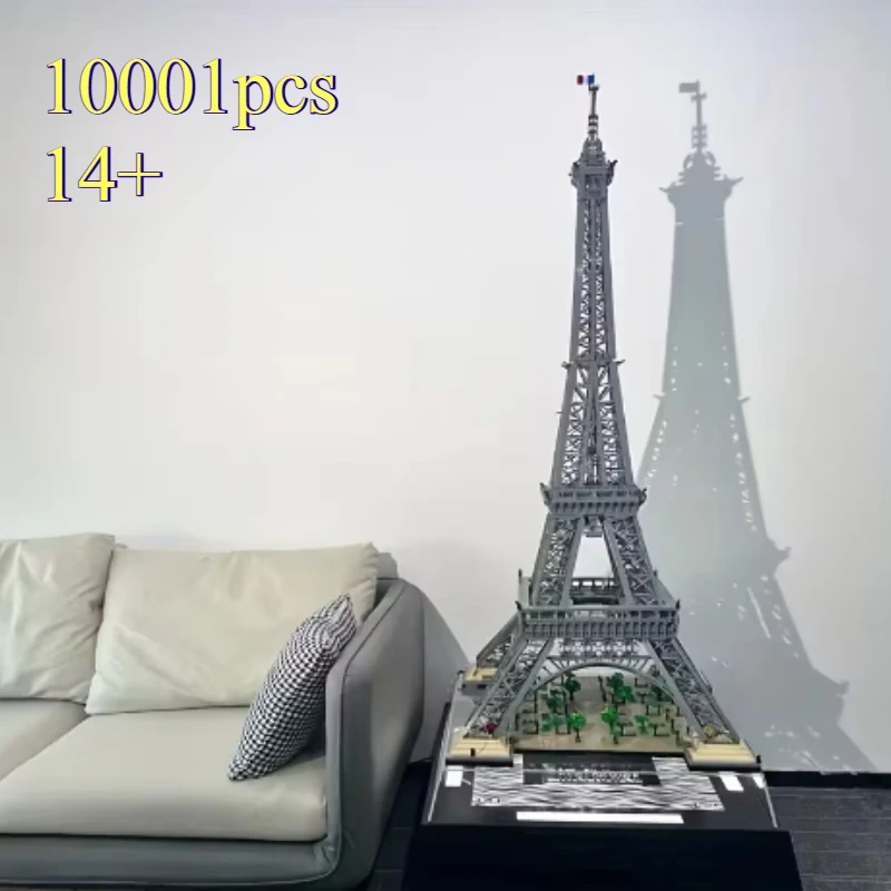 

In Stock NEW 1.5M Tall Eiffel Tower 10307 10001pcs PARIS World Famous Architecture Building Blocks Bricks Toys For Adults Gift