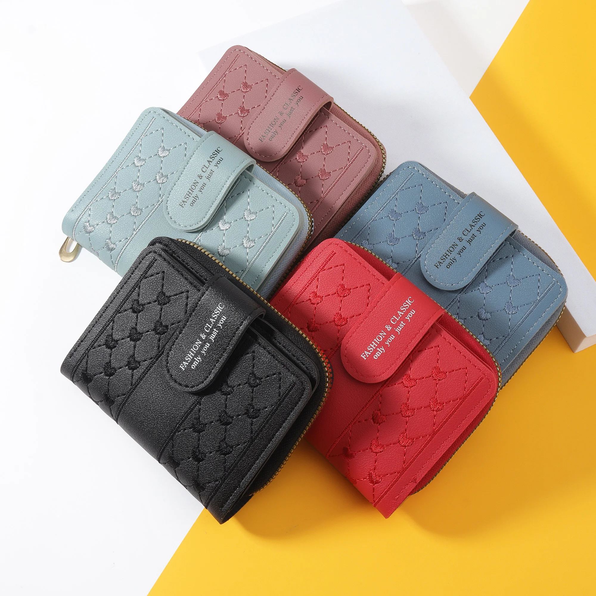 

New Women's Credit Card Wallet, Large Capacity Multi Card Case Wallet, Zipper Card Case