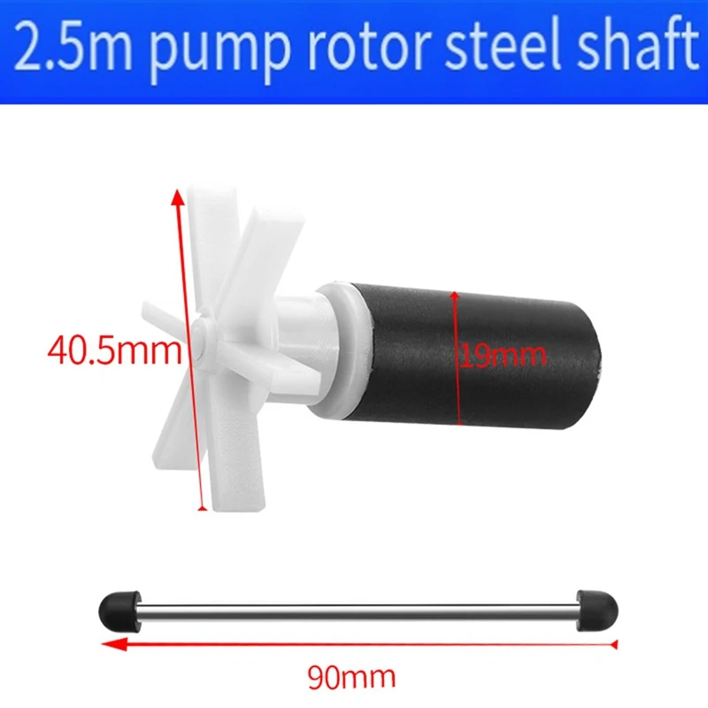 For Engraving Machine Water Pump Impeller Silent Aquarium Garden Pool Accessories Pump Impeller With Steel Shaft