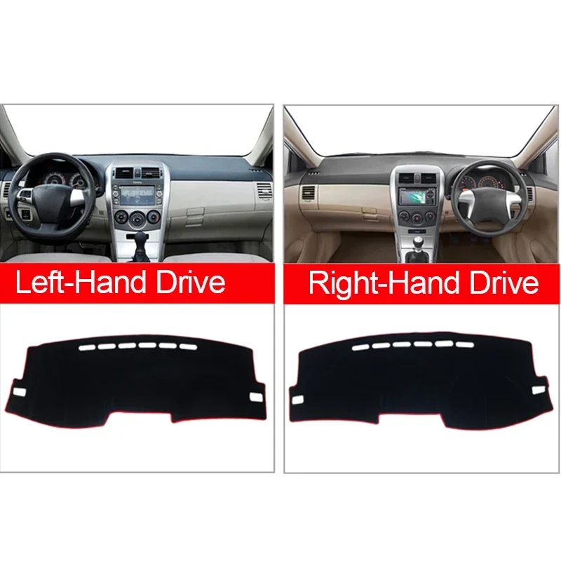 For Toyota Corolla Fielder 2007 2008 2009 2010 2011 Car Dashboard Cover Avoid Light Mats Sun Shade Carpets Anti-UV Accessories