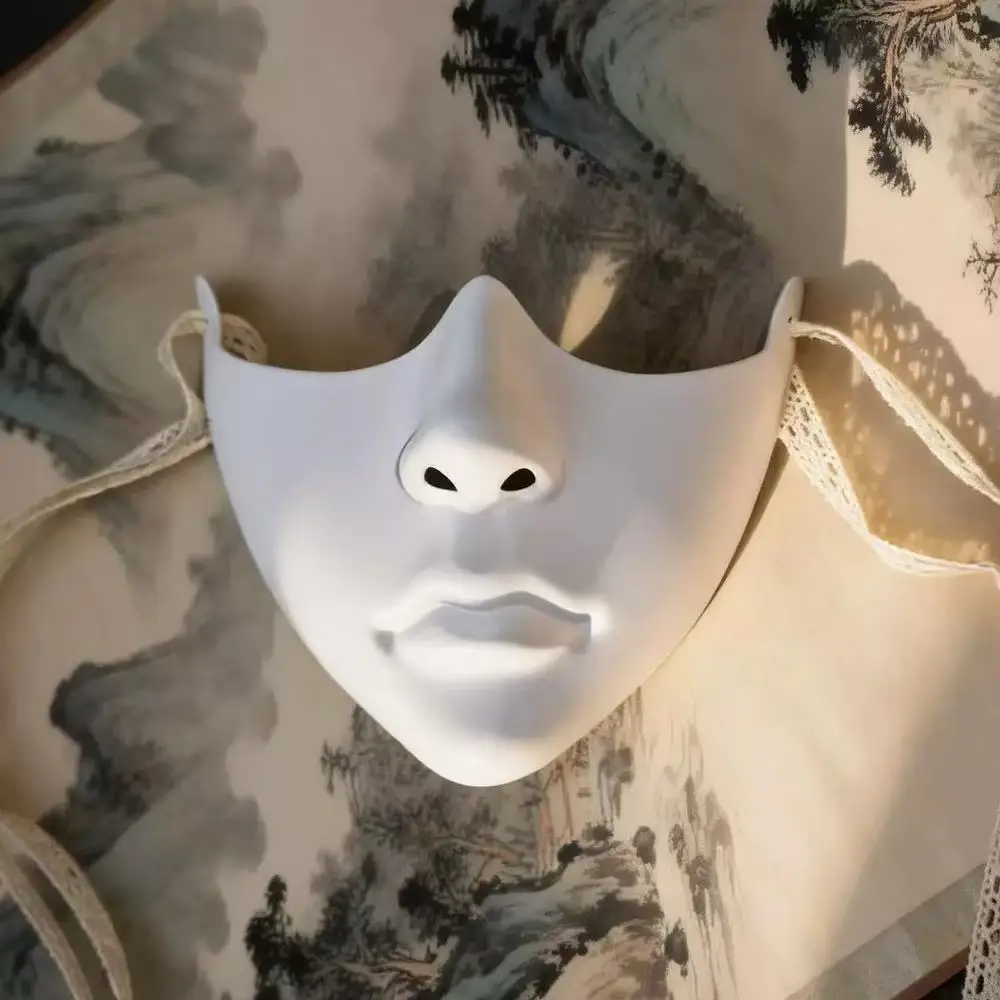 Adult Mechanical Half Face Mask Masquerade Cosplay Mask Aesthetics Halloween Dress up Props for Women Men Gift