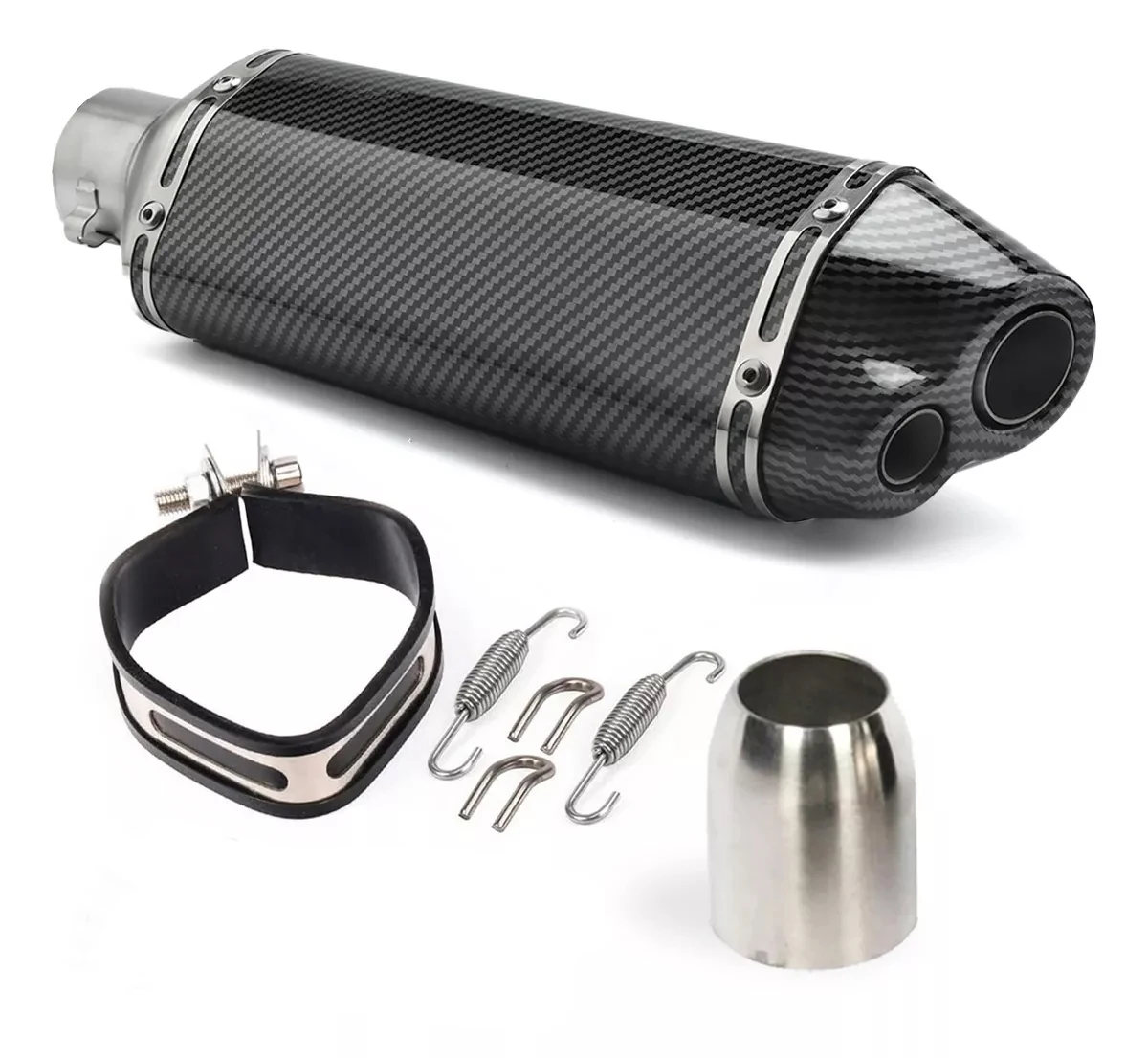 35-51mm Motorcycle Scooter ATV Exhaust Muffler Pipe Escape Moto for Honda CBR250 CB400 YZF FZ400 Z750 NINJA TMAX530