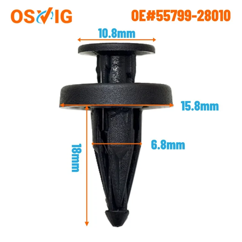 

10PCS OE#55799-28010 Fender Liner Wheel Opening Molding Clip Rivet Fit Toyota