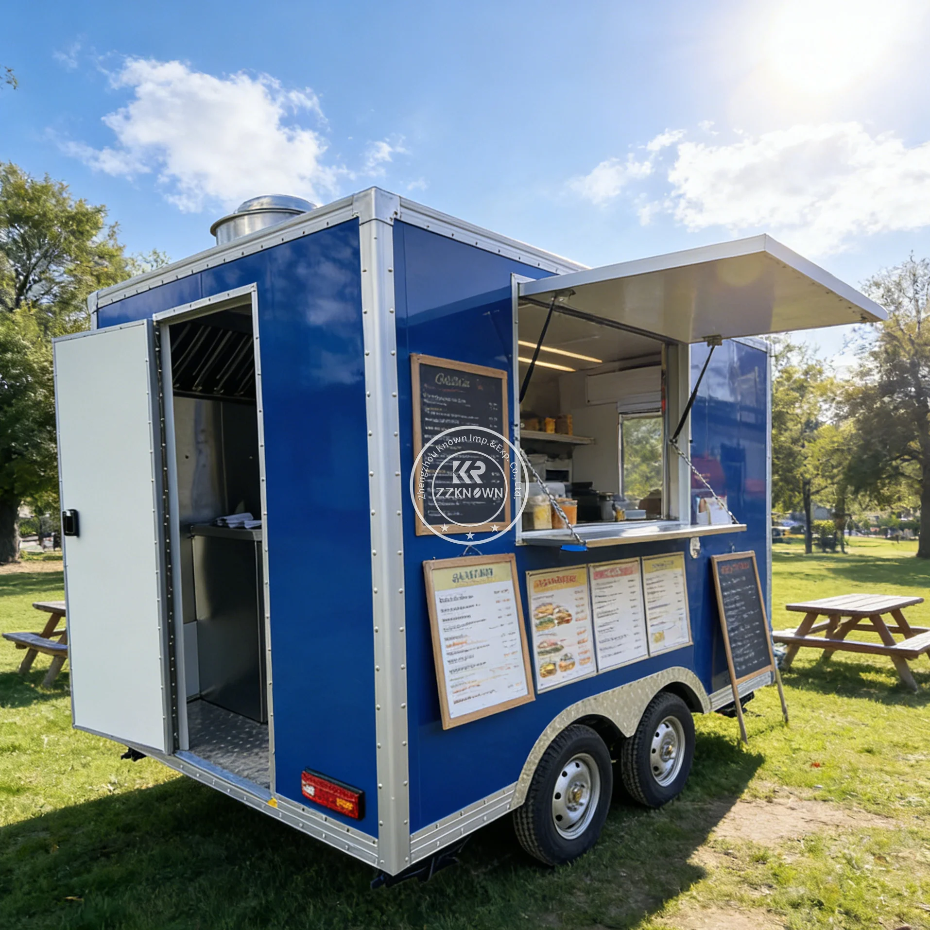 

Street High Quality Ice Cream Coffee Food Truck Outdoor Catering Trailer Bbq Pizza Concession Trailer Fully Equipped