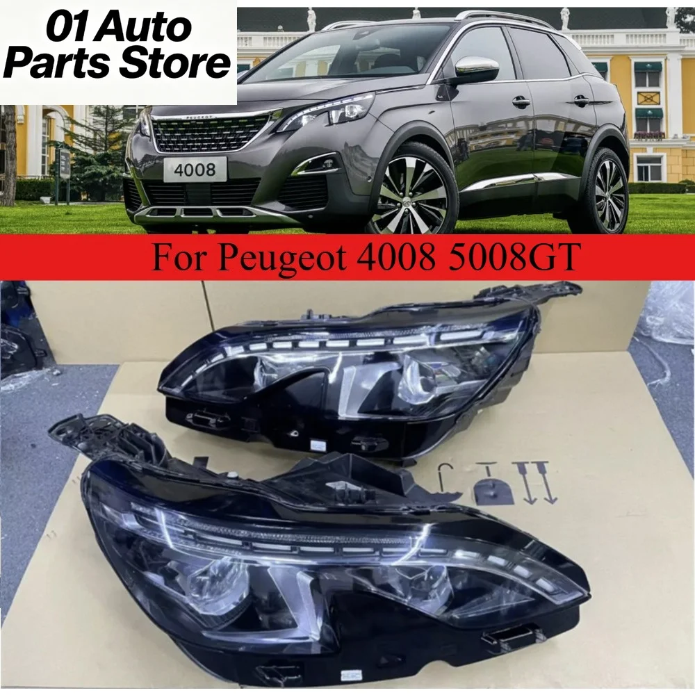 For Peugeot 508 308S 408 08 2008 3008 4008 5008 Headlight Headlamp Daytime Running Light DRL Head Lamp Low High Beam
