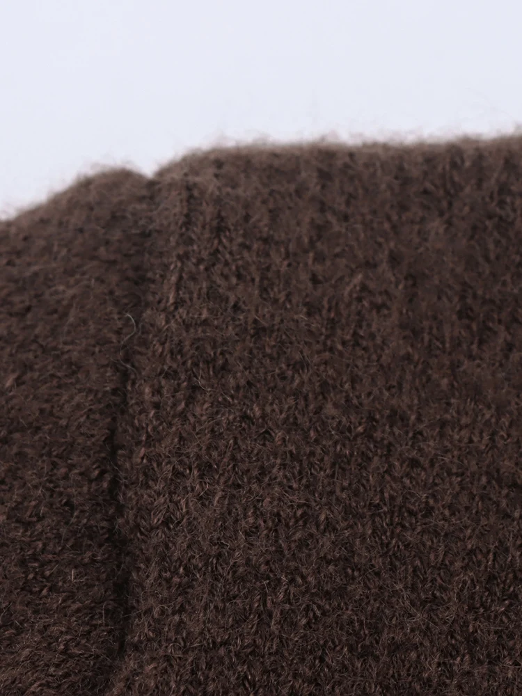 Giacca in maglia a maniche lunghe con collo rotondo e bottoni in nappa tinta unita, temperamento versatile, nuova moda femminile in stile europeo