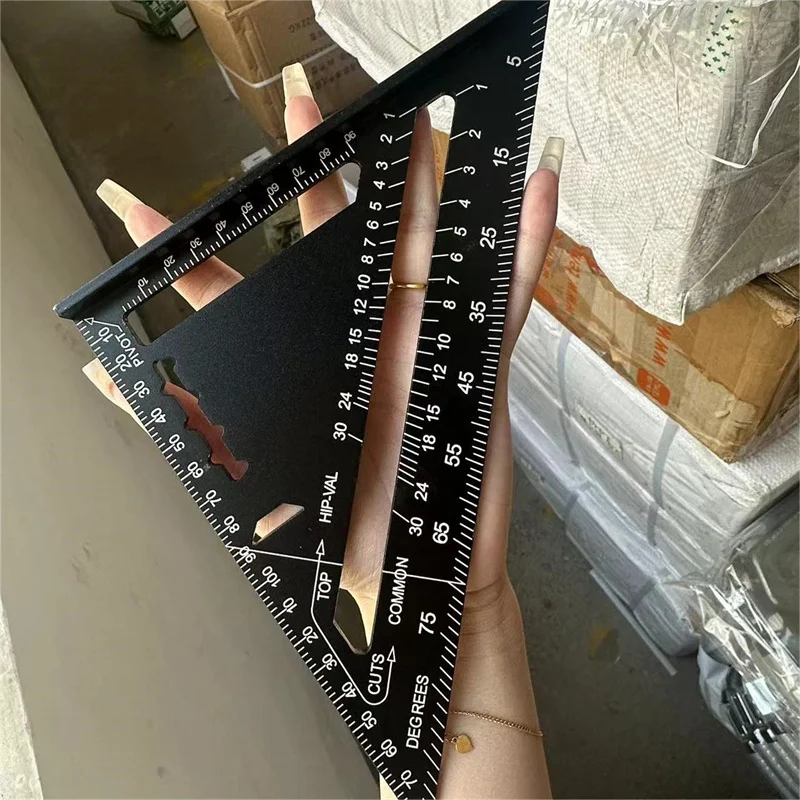 Triangle Ruler Angle Triangular Swanson Try Square Joiner Protractor Construction Tool Ruler Carpenter's Marking Woodworking New