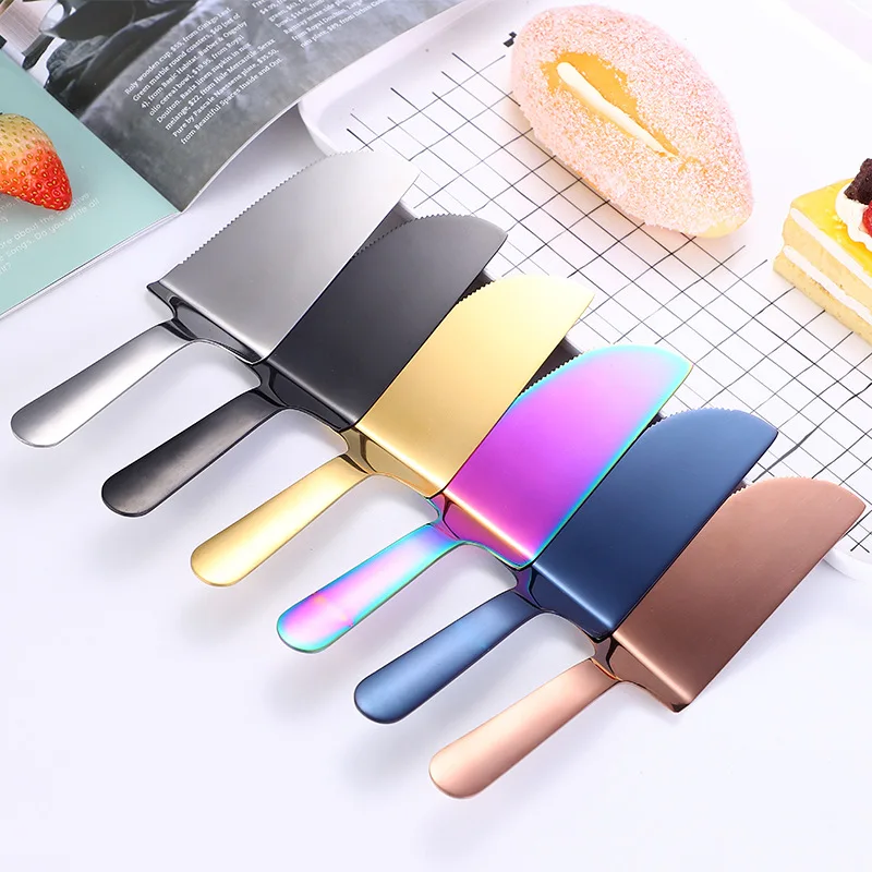 Stainless Steel Cake Shovel Knife Pie Pizza Cheese Server Cake Divider Knives Bread Shovel Baking Tools