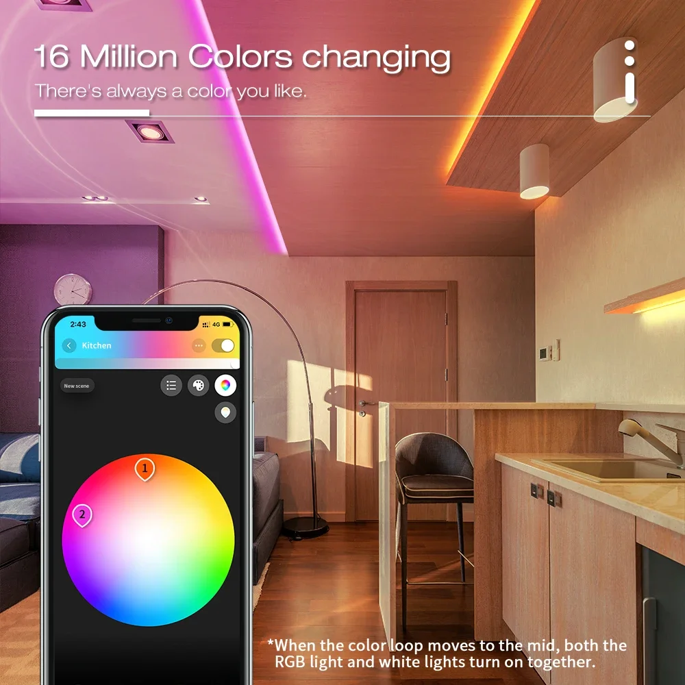 Smart ZigBee 3.0 LED Strip Controller RGBW Pro Color White Light Mixture Homey Alexa Tuya Smart SmartThings App Voice Control