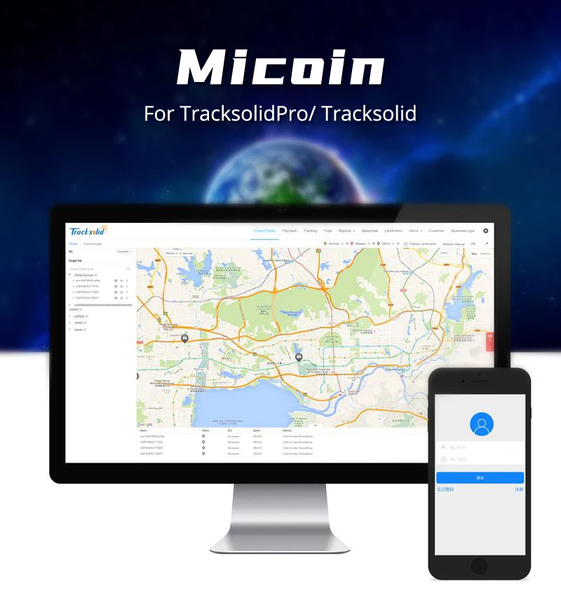 JIMIMAX Micoin For Tracksolid /TracksolidPro GPS Tracking Platform With 6 Months History Playback Suit GPS Tracker DashCam Renew