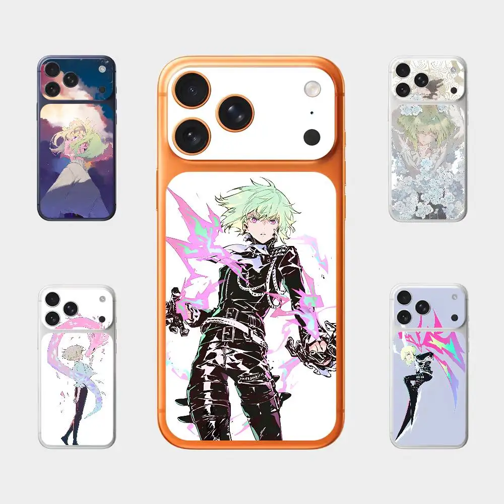 

Anime Figure L-Lio F-Fotia Plain Decal Skin for iPhone17 Pro ProMax Back Film Cover Wrap Anti-scratch Durable Sticker