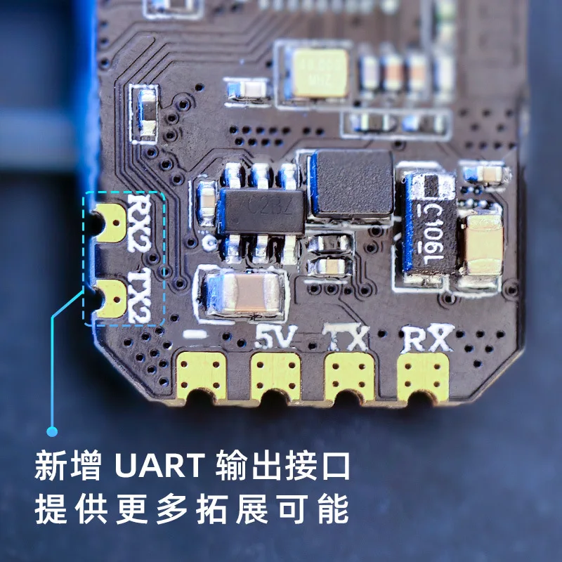 2PCS RadioMaster XR3 Nano ExpressLRS FPV Einkanal-Doppelfrequenzempfänger