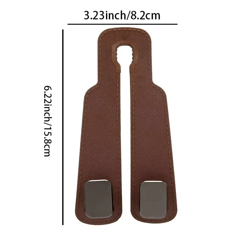 2/4pcs Car Headrest Hooks Hanger for Bags Seat Back Organizer Holder Clips Auto Fastener Hooks