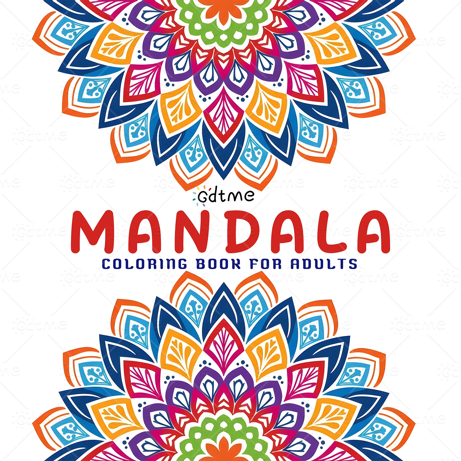 Hot Selling Mandala Pattern Adult Coloring Book 24 Pages Stress Relief Leisure Hand Painting Drawing Book For Daily Relaxation