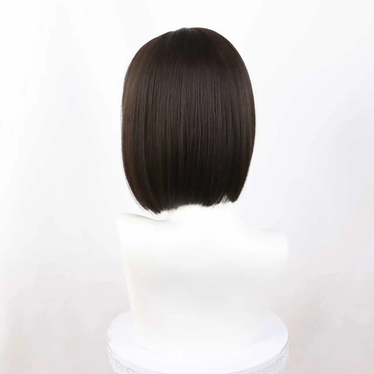 1 قطعة 40 سنتيمتر الباروكات أنيقة مستقيم الألياف الشعر للسيدات مقاومة للحرارة تأثيري الباروكات للإناث الشباب الدولة يبحث شعر مستعار