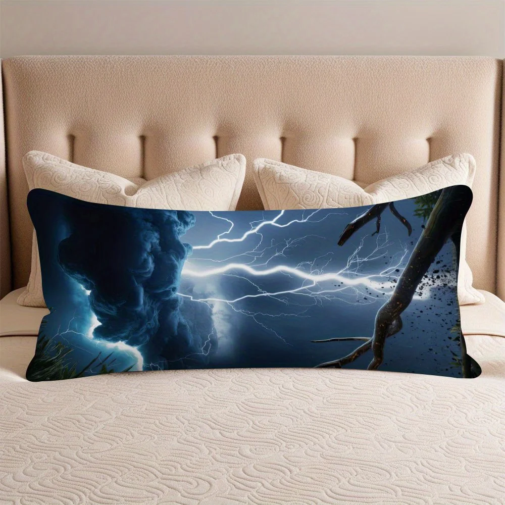 1pc Ultra Soft Body Pillow Cover | 20x54 Inches, Double-Sided Print, Comfortable for Side, Back, and Stomach Sleeping, Breathabl