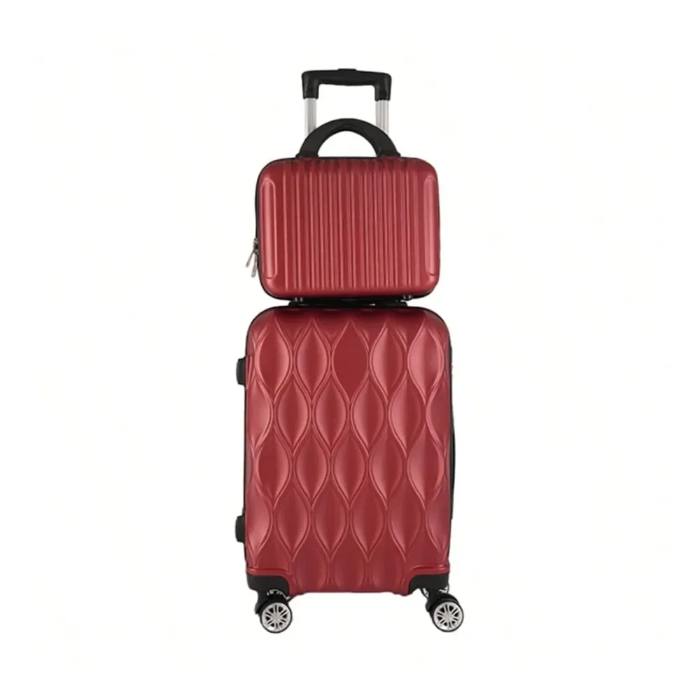 

Комплект чемоданов, одобренный авиакомпаниями, с кодовым замком и поворотными колесами, 14-20 дюймов, несколько вариантов цветов, жесткий чемодан.