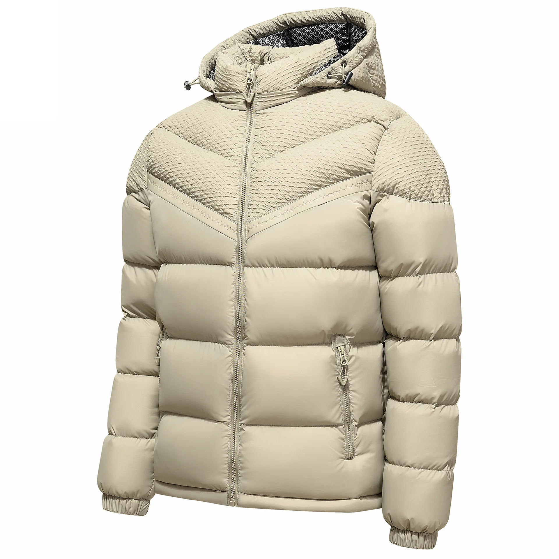 New Fashion Men Hooded Lightweight Winter Parkas Man Multi Grid Casual Down Jackets Male Slim Fit Warm Coats Trendy Parkas 4XL
