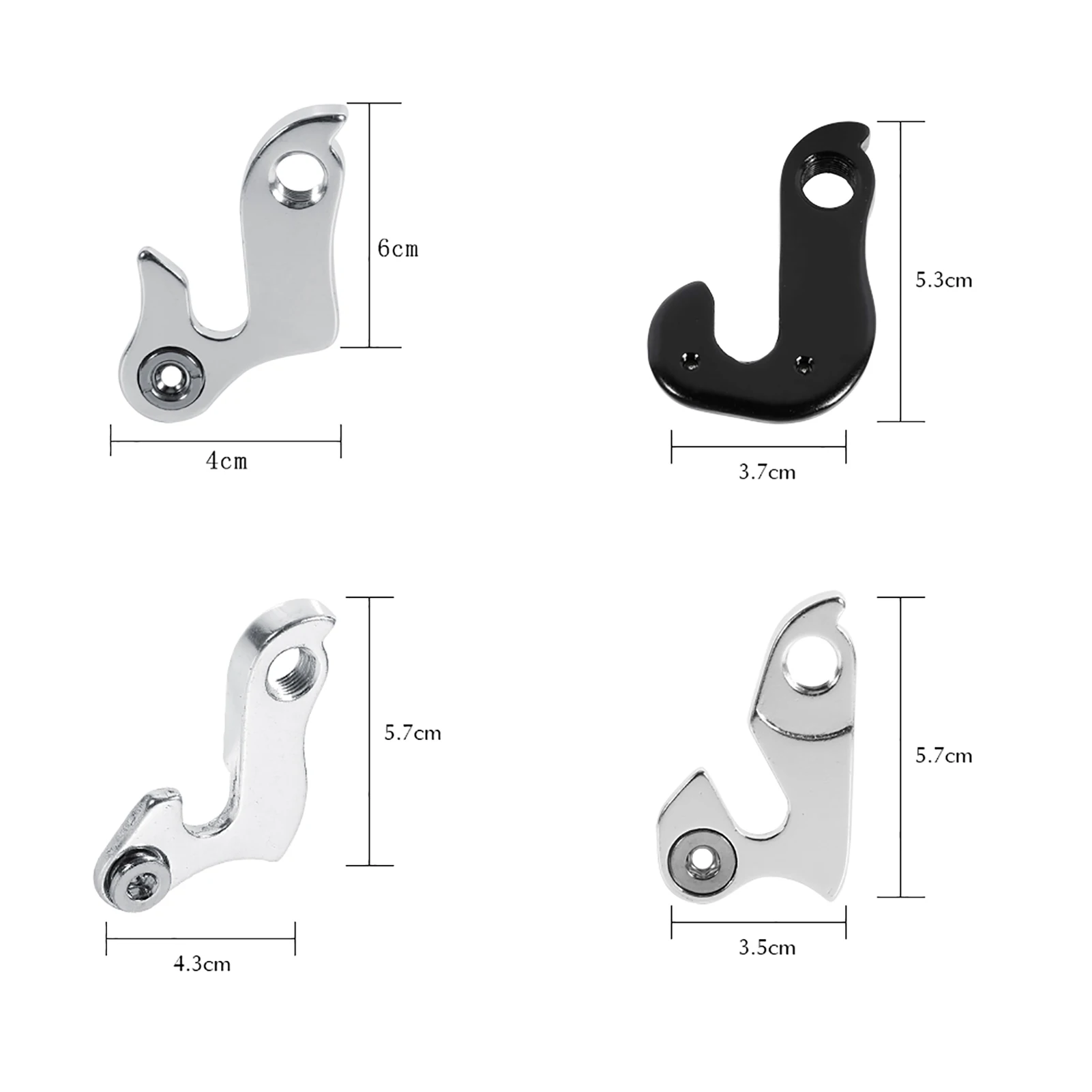4 Size Rear Gear Mech Derailleur Hanger Hook Drop Out Adapter Bike Tail Hook Derailleur Hanger Bicycle Parts Random Colors