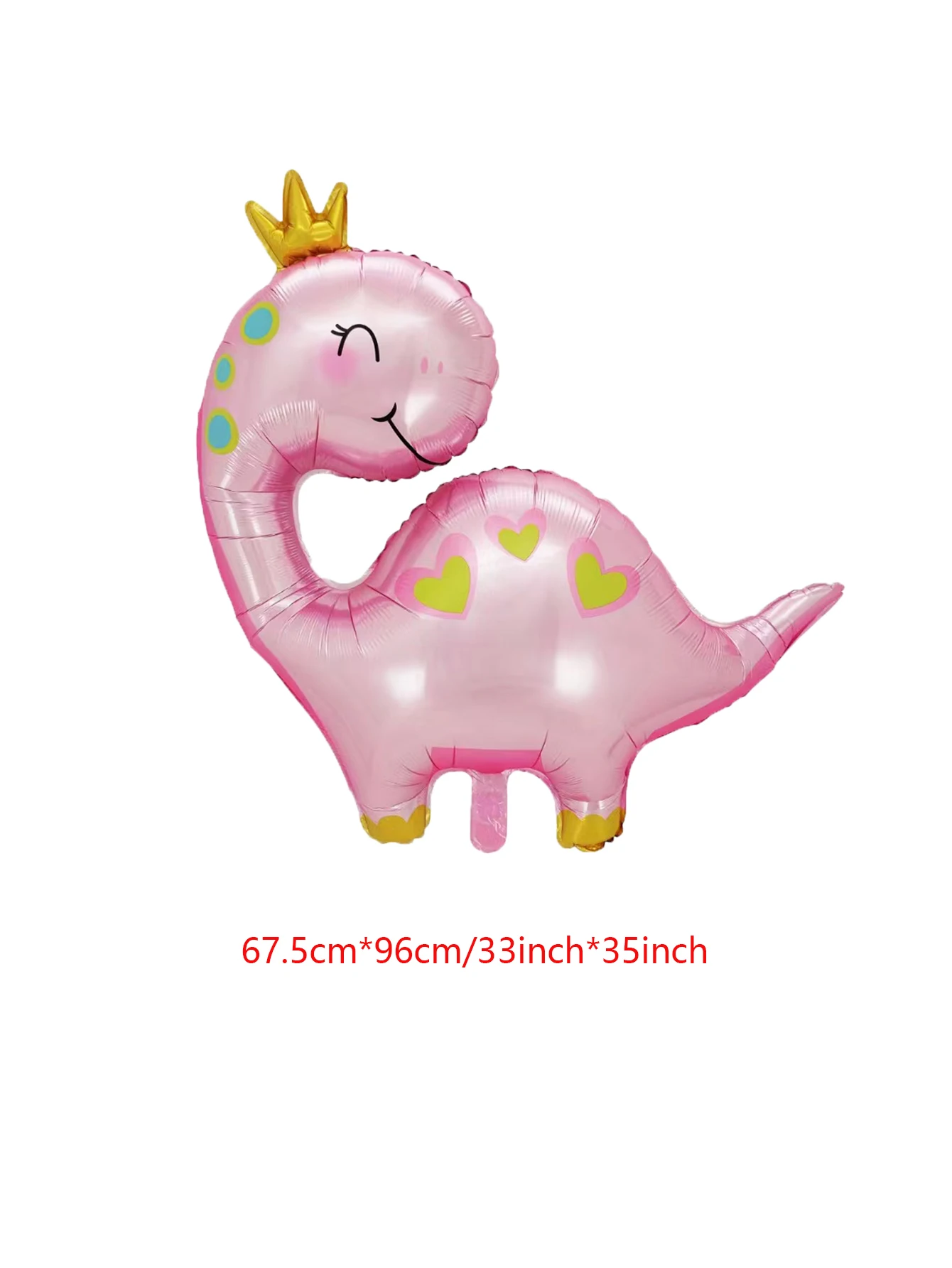 1pc Pink Crown Dinosaur Balloon Loveliness Tanystropheus Helium Balloons Children\'s Inflatbale Birthday Party Decorations