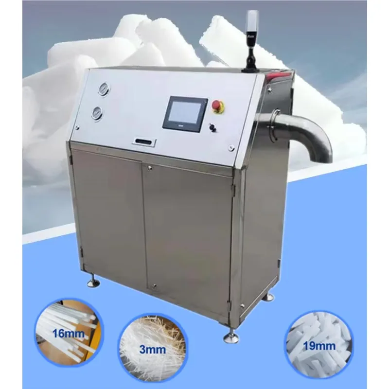 High Density Dry Ice Pelletizer Granulator Hydraulic Compaction 1.5t m3 Customized 100 600kg h For Dry Ice Blasting Equipment
