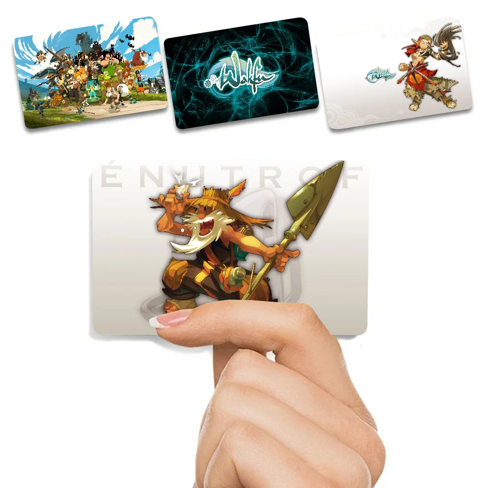 Game W-Wakfu Anime Spend or Save Funny Shell On Off Ultra Thin No Fade Sticker Skin Cover Film for Debit Credit Card