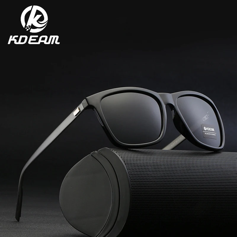 KDEAM New Metal Aluminum Magnesium Sunglasses Polarized Outdoor Sun Glasses for Men and Women Coating Lenses Fashion Eyewear