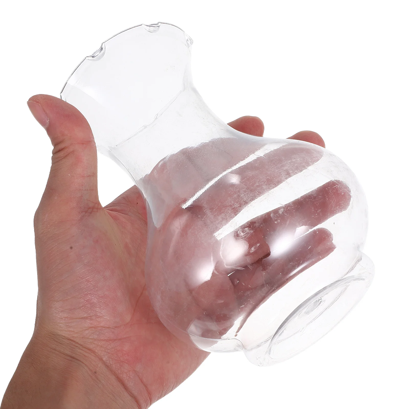 

6pcs Plastic Vases Clear Elegant Small Flower Home Decor Table Centerpiece Hydroponic Shatterproof Lightweight Wedding Hyacinth