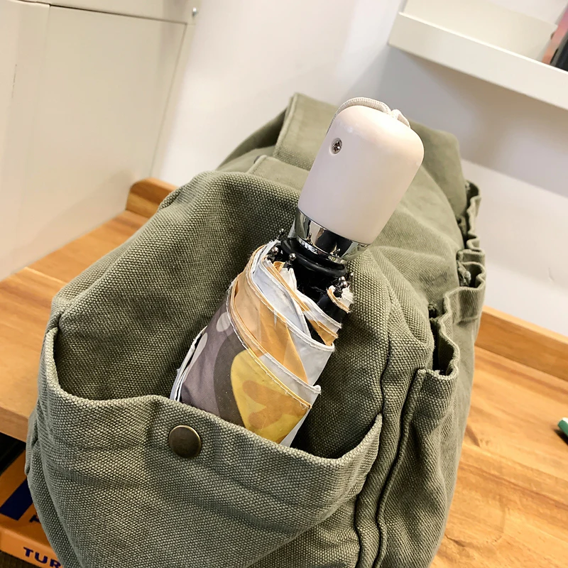 

New Large Capacity Vintage Canvas Messenger Bag for Women Men - Adjustable Strap, Zipper Closure, Casual Shoulder & Crossbody