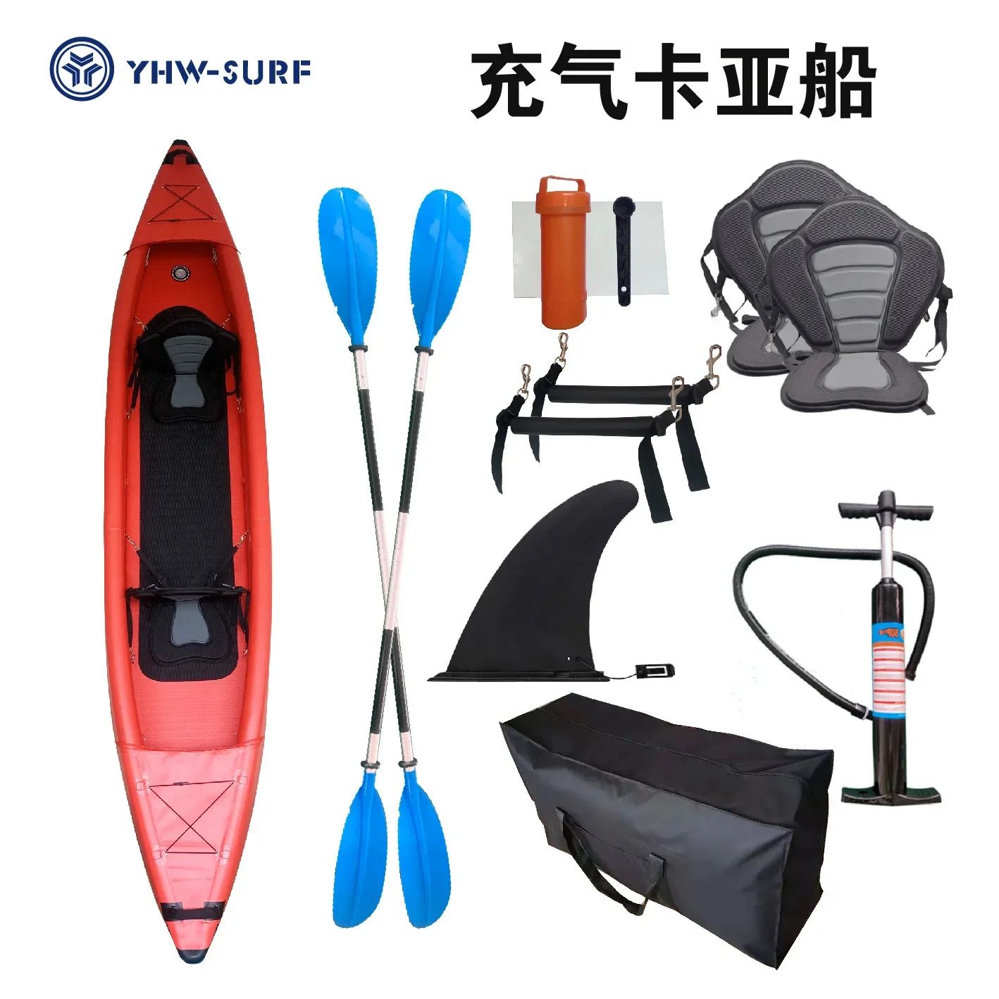 Cross-border Kaya boat Inflatable water sports Leisure fishing boat Thickened wear-resistant yacht Foldable kayak