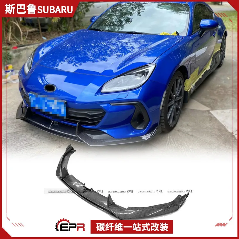 مناسبة لسوبارو BRZ ZD8 ألياف الكربون AD نمط الجبهة الشفاه الجبهة الفاصل الجانب التنانير اكسسوارات الشفة الخلفية الصغيرة المحيطي تعديل